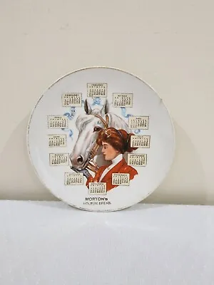 $9.99 • Buy Calendar Plate 1910 Horse And Girl Groom Rider Morton's Holsum Bread