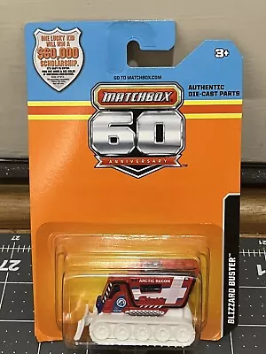 MATCHBOX 2013  Blizzard Buster  60th ANNIVERSARY/SCHOLARSHIP CARD • $7.99