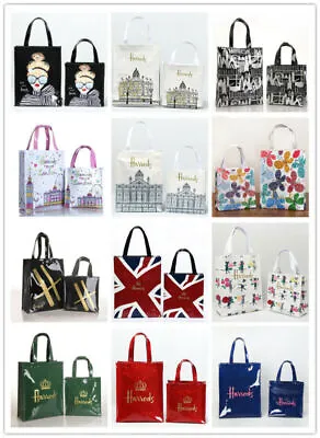 Harrods Women Storage Shoulder Bag Handbags City London PVC Waterproof Shopping • $32.66