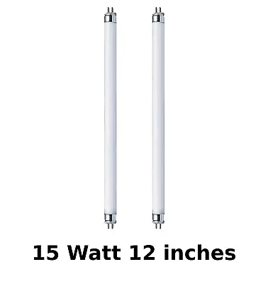 2 X 15W (12 Inch/300mm) UV Bulbs For 30W Electric Insect Zapper Fly Killer • £11.49