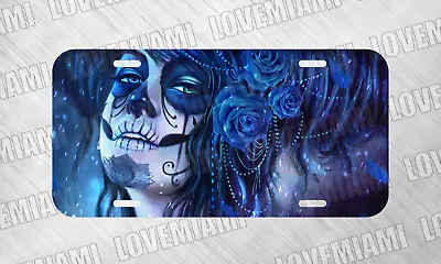 Katrina Día De Muertos Mexico Skull  License Plate Auto Car Tag FREE SHIP • $16.99