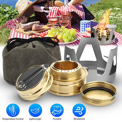 Outdoor Mini Portable Alcohol Stove Burner For Backpacking Hiking Camping Tool • $14.48