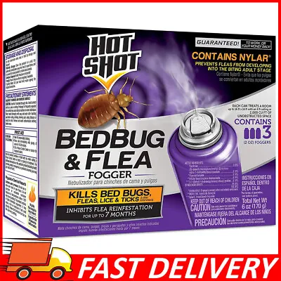 Bed Bug Bomb Insect Fogger Kill Mosquito Flies Fleas Ticks Bed Bugs Killer 3 Pcs • $13.72