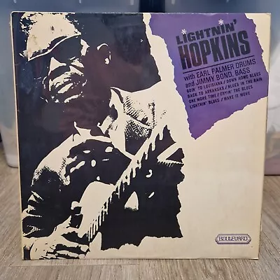 Lightnin' Hopkins – Lightnin' Hopkins UK 1971 Boulevard – 4001 Vinyl Record • £13