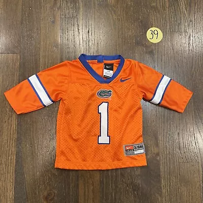 Florida Gators #1 Sewn Nike Long Sleeve Baby/Toddler Football Jersey 3/6 Months • $20.44