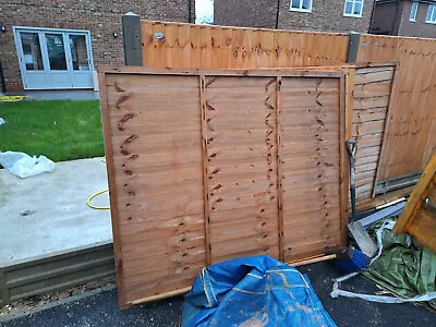 6x5 Overlap Waney Lap Garden Fence Panels X4 OVER HALF PRICE • £50