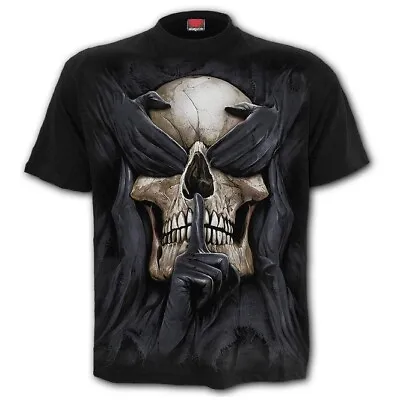 SPIRAL DIRECT SEE NO EVIL  T-Shirt/Tee/Top/ Biker/Skull/Goth/Horror/Skull/Evil • £16.99