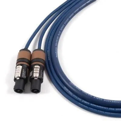 Van Damme Blue Speakon To Speakon Loud Speaker Cable Wire. 2 Pole Neutrik NL2FX • $46.38