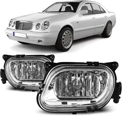 Bumper Fog Lights For 1996-1999 Mercedes-Benz E300/ E320 Clear Replacement Lamps • $52.49