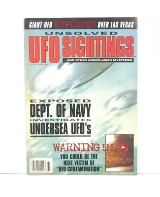 Unsolved UFO Sightings Vol. 4 No. 1 Spring 1996 GCR Publishing UFOS Aliens GD • $9.99