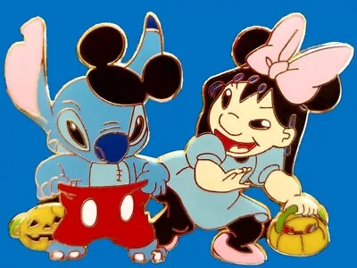 Fantasy Pin - Disney Lilo & Stitch Halloween Costume As Mickey & Minnie • $6.95