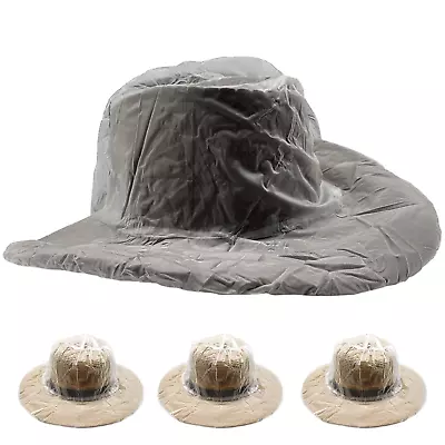 4 Pack Cowboy Hat Rain Cover Plastic Hat Cover Hat Protectors Men'S Rain Hat Cow • $21.73