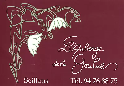 L'Auberge De La Goulue Restaurant Seillans France Advertising Postcard Map • $4.99