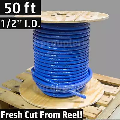 50 Ft 1/2  ID FlexFab 5526 Blue Silicone Heater Hose 13mm 350F Radiator Coolant • $188.79