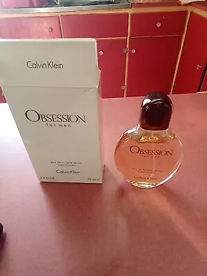 Calvin Klein Obsession 75ml Eau De Toilette EDT Fragrance Spray Men's For Him • £9.99