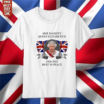 £9.99 • Buy Queen Elizabeth Her Majesty Elizabeth II Tee UK England RIP Queen Unisex Tee