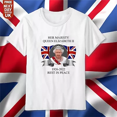 £9.99 • Buy Queen Elizabeth Her Majesty Elizabeth II Tee UK England RIP Queen Unisex Tee