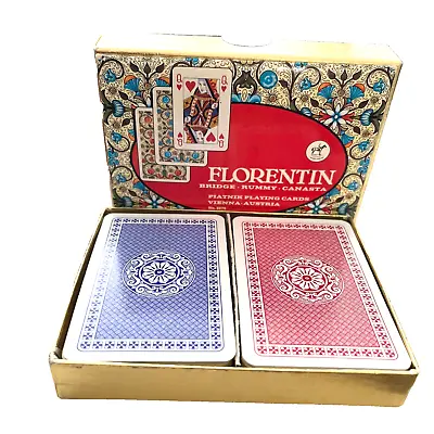 Vintage Florentin Playing Cards Bridge Rummy Canasta Vienna Austria No. 2279 • £18.58