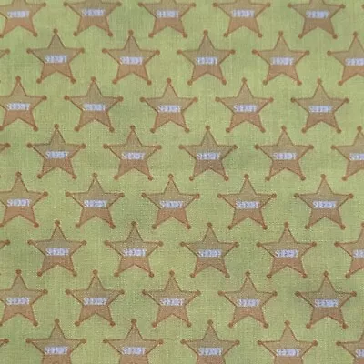 Toy Story Sheriff Cowboy Character Fabric Poly Cotton Fat Quarter • £4.95