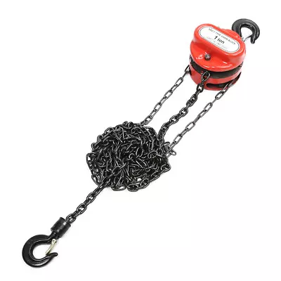 1T Ratchet Chain Lever Chain Hoist Block Heavy Load Lifting Chain Puller • £35.23