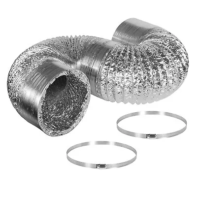 IPower 12  25 Feet Non-Insulated Flex Air Aluminum Dryer Vent Hose HVAC Ducting • $35.99