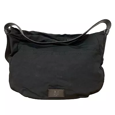 Vintage Marc O'Polo Unisex Textile Black Messenger Shoulder Bag • £61.69