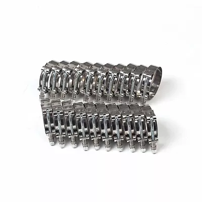 20 Pcs 54-62mm (2.13-2.44 ) Stainless Steel T Bolt Turbo Intake Clamp 57mm 2.25  • $15.59