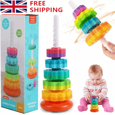 Montessori Stacking Toy Spinning Stacking Toy Spiral Toys • £7.88