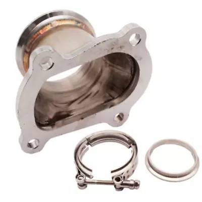 Stainless CT26 Downpipe Turbocharger Flange 3  M10 V Band Adaptor Fits Toyota • $89.99