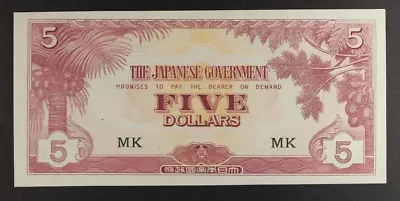 1942 Malaya $1 Dollar Pick#M5c ... AU+ • $19.50