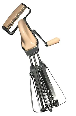 Maid Of Honor Egg Beater Pink Hand Mixer Stainless Manual Blender Rotary Vintage • $22.22