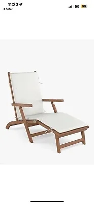 John Lewis & Partners Cove ‘Steamer' Sun Lounger FSC-Certified Eucalyptus Wood • £99