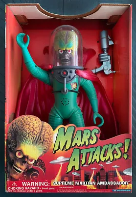 Mars Attacks - Tim Burton - NIB 1/6 Supreme Martian Ambassador 1996 Trendmaster • $69.99