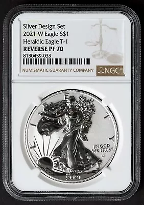 2021-S ERROR LABEL T1 Mislabeled NGC PF70 T2 Reverse Proof American Silver Eagle • $235