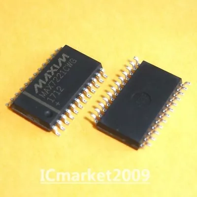 5 PCS MAX7221CWG SOP-24 MAX7221 Serially Interfaced 8-Digit LED Display Driver • $4.49