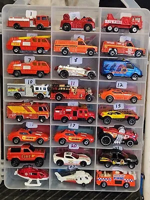 Hot Wheels Matchbox Vintage Loose You Pick (case #140) Fire Department Trucks • $1.49