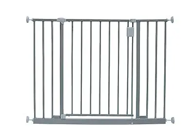 Safetots Extra Wide Hallway Baby Safety Stair Gate Pressure Fix 97-152.6cm Grey • £18.90