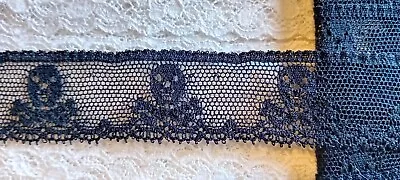 Cluny Cotton Lace Edging Black Dolls Crafting Dress Gothic Goth Trims Lingerie • £0.99