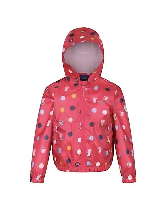 Regatta Kids Peppa Pig Muddy Puddle Waterproof Hooded Jacket Boys Girls 6-12 Mth • £10
