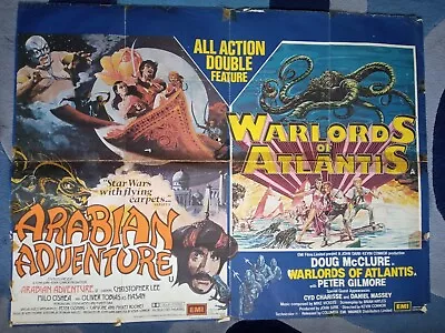 ARABIAN ADVENTURE  /  WARLORDS   Quad  Poster • £50