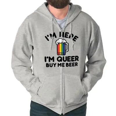 Gay Pride Parade Bar Queer Funny Party Gift Sweatshirt Zip Up Hoodie Men Women • $32.99