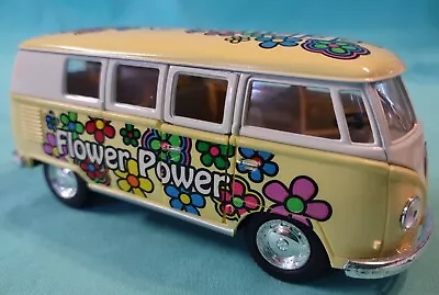 Volkswagen Beetle - Classic Van-  1962  Kinsmart - Model Micro - Flower Power  • $15.95