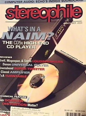 £8.13 • Buy Stereophile Magazine Naim CD5x CD Player November 2004 021618nonrh