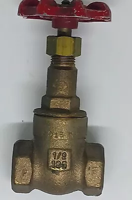 Milwaukee Valve #148 - 1/2 Inch Brass Gate Valve Class 125 - 200 W.O.G • $22