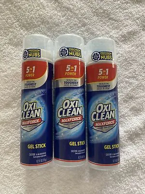 Oxi Clean 6.2 Oz MaxForce 5 In 1 Power Laundry Stain Remover Gel Stick 3 Count • $49
