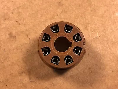 $5 • Buy NOS Vintage Brown 8-Pin Octal PC BOARD MOUNT Vacuum Tube Socket PCB (Qty Avail)