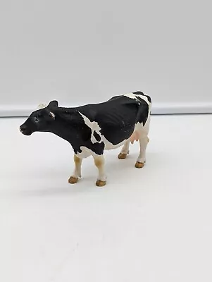 Schleich  D-73527 Holstein Cow Dairy Breed Model Toy Cow  2007 Black And White • $14