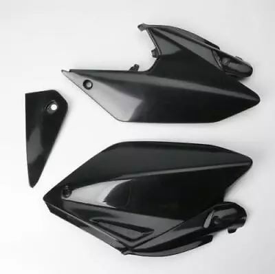 UFO Plastics Side Panels Black For Honda CRF 250X 04-09 HO03647-001 5200279 • $42.26