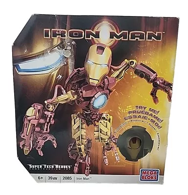 Mega Bloks Marvel Iron Man Super Tech Heroes 39 Piece Set 2085 NEW Year 2008 • $29.95