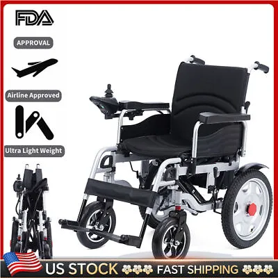 500W Folding Electric Wheelchair Dual Motor Mobility Aid Motorized Wheel Chair9i • $521.99
